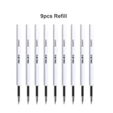 Deli Metal Gel Pens Rotate Sign Ballpen Pens 0.5mm Smooth Refill Black Ink for Kids Office School Writing Pen Stationary