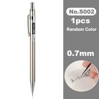 Deli Metal Mechanical Pencil 0.7mm 2B Lead Pencil Refill for Kids Writing Sketching Art Drawing Stationery Automatic Pencil Set