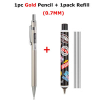 Deli Metal Mechanical Pencil for Drawing 0.5MM 0.7MM portaminas механический карандаш for School Student Art Stationery Supplies