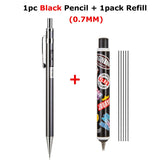 Deli Metal Mechanical Pencil for Drawing 0.5MM 0.7MM portaminas механический карандаш for School Student Art Stationery Supplies