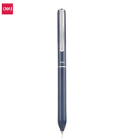 Deli Metal Rotary Gel Ink Ballpoint Pen, 0.5mm Extra Fine Bullet Rods Signature Business Smooth Writing Pens for Office School