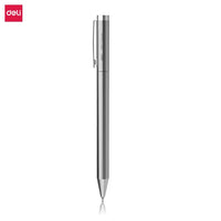 Deli Metal Rotary Gel Ink Ballpoint Pen, 0.5mm Extra Fine Bullet Rods Signature Business Smooth Writing Pens for Office School