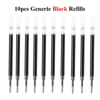 Deli Metal Rotary Gel Ink Ballpoint Pen, 0.5mm Extra Fine Bullet Rods Signature Business Smooth Writing Pens for Office School