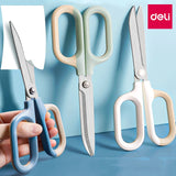 Deli Metal Scissors Multifunction Kawaii Curved Cutting Larger Children Scissors For Paper Stationeri Cute School Art Supplies