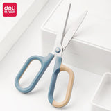 Deli Metal Scissors Multifunction Kawaii Curved Cutting Larger Children Scissors For Paper Stationeri Cute School Art Supplies