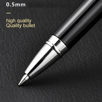 Deli Metal Sign Pen 0.5mm Gel Smooth Writing Pens Bullet Fine Tip Black Blue ink Refills Business Office School Gift