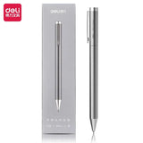 Deli Metal Sign Pen Ballpoint 0.5MM Signing Pens Smooth Switzerland Refill Black Ink Office School Supplies Writting Pens