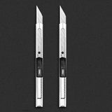 Deli Metal Utility Knife Paper Cutter Retractable Box Cutter Vinyl Craft Cutter Knife with 30 Degree Snap-off Blades  Art Knives