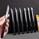 Deli Metal Utility Knife Pocket Knives Retractable Paper нож Unboxing Cutter Self-Locking Design 60 Sharp Angle Office Supplies