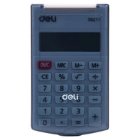 Deli Mini Clamshell Calculator Original with LCD Notepad Small Exquisite Protection Calculator High Quality for Students Office