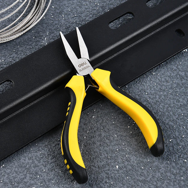 Deli Mini Needle Nose Pliers Precision Wire Cutter Wire Stripping Plie –  AOOKMIYA