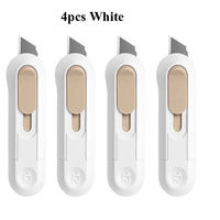 Deli Mini Pocket Knife нож Protable Utility Knife Box Cutter Auto-Retract Upgraded Front Self-Locking SK5 Blade Office Supplies