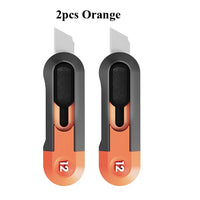 Deli Mini Pocket Knife нож Protable Utility Knife Box Cutter Auto-Retract Upgraded Front Self-Locking SK5 Blade Office Supplies