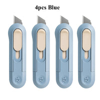 Deli Mini Pocket Knife нож Protable Utility Knife Box Cutter Auto-Retract Upgraded Front Self-Locking SK5 Blade Office Supplies