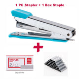 Deli Mini Stapler NO.10 Metal Durable Fashion Colored Staplers With Portable Compact Kawaii Stationery Shool Office Supplies