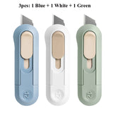 Deli Mini Utility Knife Art Knife Paper Cutter Metal Blade Student Wallpaper Knives Xiomi Small Tool For Opening Package