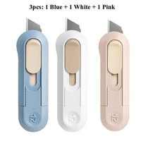 Deli Mini Utility Knife Art Knife Paper Cutter Metal Blade Student Wallpaper Knives Xiomi Small Tool For Opening Package