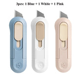 Deli Mini Utility Knife Art Knife Paper Cutter Metal Blade Student Wallpaper Knives Xiomi Small Tool For Opening Package