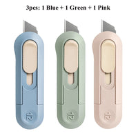 Deli Mini Utility Knife Art Knife Paper Cutter Metal Blade Student Wallpaper Knives Xiomi Small Tool For Opening Package