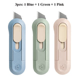 Deli Mini Utility Knife Art Knife Paper Cutter Metal Blade Student Wallpaper Knives Xiomi Small Tool For Opening Package