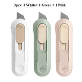 Deli Mini Utility Knife Art Knife Paper Cutter Metal Blade Student Wallpaper Knives Xiomi Small Tool For Opening Package