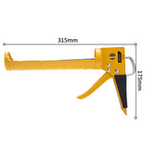 Deli Multifunction 1 Pcs Half Round Glue Gun 360 Degree Rotation High Quality Steel Fabrication Electrician Repairing Hand Tool