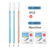 Deli Non-sharpening Mechanical Pencils Bullet Head Replace the Pencil Lead Refill HB Writing Pencil Stationery School Supplies