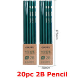 Deli Nusign 10pc/Lot Pencil Stationary Set 2B/HB Lápices أقلام رصاص Student Writing Drawing Art Sketch Wooden Pencils School