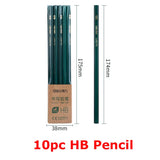 Deli Nusign 10pc/Lot Pencil Stationary Set 2B/HB Lápices أقلام رصاص Student Writing Drawing Art Sketch Wooden Pencils School