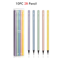 Deli Nusign 10pc/Lot Pencil Stationary Set 2B/HB Lápices أقلام رصاص Student Writing Drawing Art Sketch Wooden Pencils School