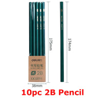 Deli Nusign 10pc/Lot Pencil Stationary Set 2B/HB Lápices أقلام رصاص Student Writing Drawing Art Sketch Wooden Pencils School