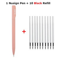 Deli Nusign Gel Pen Rotating Ballpoint Pens Pучка Caneta 0.5MM Black Ink Stylo Smooth Writing Office School Stationery