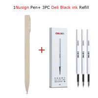 Deli Nusign Gel Pen Rotating Ballpoint Pens Pучка Caneta 0.5MM Black Ink Stylo Smooth Writing Office School Stationery