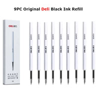 Deli Nusign Gel Pen Rotating Ballpoint Pens Pучка Caneta 0.5MM Black Ink Stylo Smooth Writing Office School Stationery