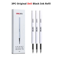 Deli Nusign Gel Pen Rotating Ballpoint Pens Pучка Caneta 0.5MM Black Ink Stylo Smooth Writing Office School Stationery