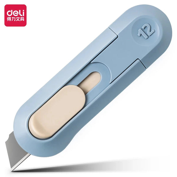 Deli Nusign Mini Utility Knife Portable Box Cutter Auto Retract Paper –  AOOKMIYA