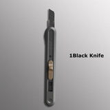 Deli Nusign Utility Knife Pocket Knife нож 9MM Blade  Paper Box Cutter Couteau Self-locking for Art Office Stationery Supplies