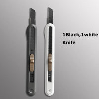 Deli Nusign Utility Knife Pocket Knife нож 9MM Blade  Paper Box Cutter Couteau Self-locking for Art Office Stationery Supplies