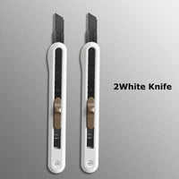 Deli Nusign Utility Knife Pocket Knife нож 9MM Blade  Paper Box Cutter Couteau Self-locking for Art Office Stationery Supplies