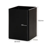 Deli Organizer Multifunctional Pencil Pen Holder Black Mesh Desk Metal Iron Storage Box Office Home Stationery Storage Case