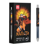 Deli Pen 2pcs Kawaii Naruto Gel Pens for School Supplies Office Accessories Cute Japanese Stationery Anime Needle Pens Kids Gift