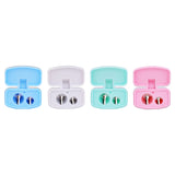 Deli Pencil Sharpener 4PCS/Lot Two Hole Touch Grip Sharpeners Cutter Kids School Supplies Stationery Student Prize