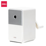 Deli Pencil Sharpener Classic Model for Different Tip Sizes Long Lasting Blade School Stationery Hand Crank Sharpeners