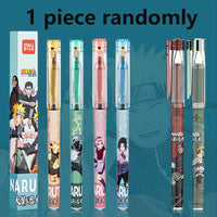 Deli Pens 1pcs Deli Naruto Rollerball Gel Pens for School Supplies Japanese Stationery Anime Pens Kids Gift Office Accessories