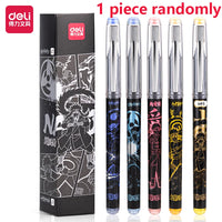 Deli Pens 1pcs Deli Naruto Rollerball Gel Pens for School Supplies Japanese Stationery Anime Pens Kids Gift Office Accessories