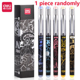 Deli Pens 1pcs Deli Naruto Rollerball Gel Pens for School Supplies Japanese Stationery Anime Pens Kids Gift Office Accessories