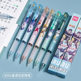 Deli Pens 1pcs Deli Naruto Rollerball Gel Pens for School Supplies Japanese Stationery Anime Pens Kids Gift Office Accessories