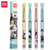 Deli Pens 1pcs Deli Naruto Rollerball Gel Pens for School Supplies Japanese Stationery Anime Pens Kids Gift Office Accessories