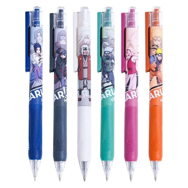 Deli Pens 4pcs Cute Naruto Erasable Pens for School Writing Japanese  Stationery Supplies Kawaii Anime Gel Pens Kids Prizes Gift - AliExpress