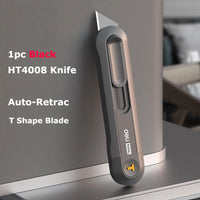 Deli Pocket Utility Knife Retractable Box Cutter Portable Safe Office Art Stationery нож Couteau 18MM/9MM/T Blade Home Supplier